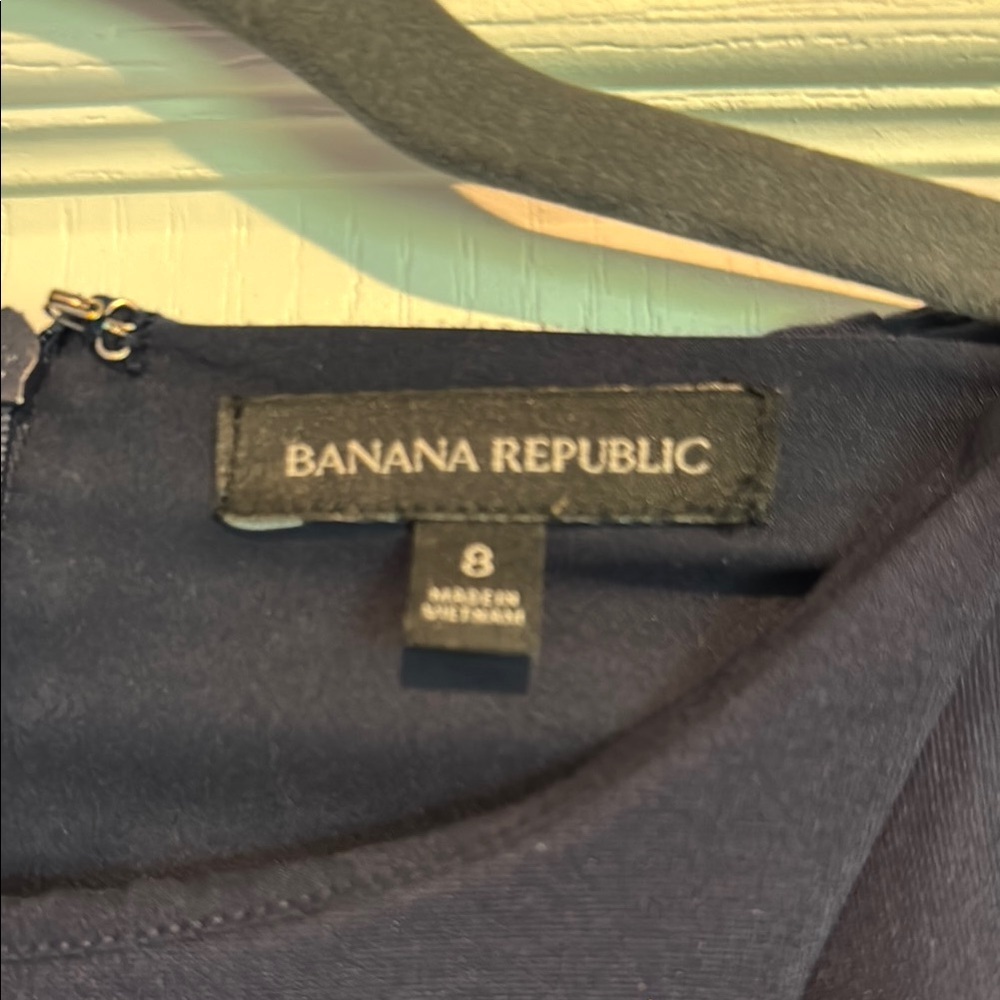 Banana Republic Midnight Asymmetrical Dress - Picture 2 of 7